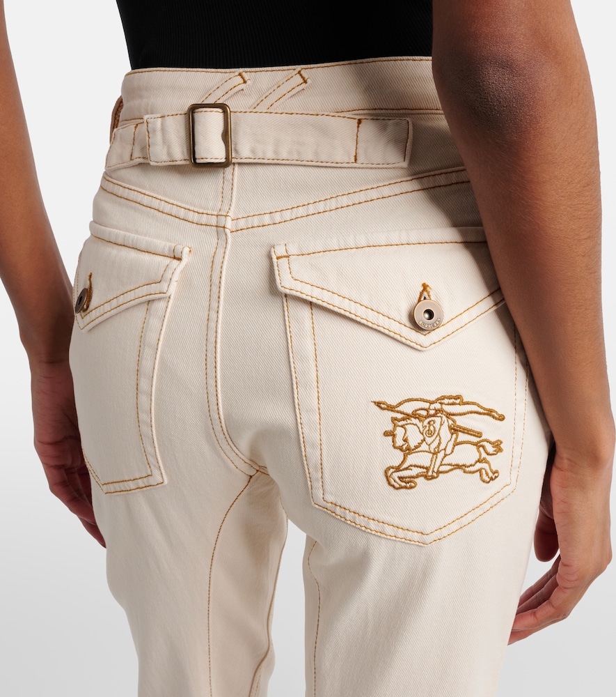  Burberry Burberry Embroidered Flared Jeans 