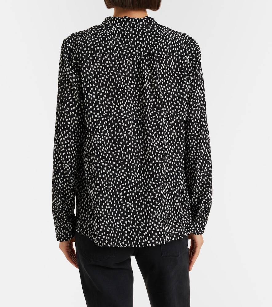  Nili Lotan Nili Lotan Bluse Janese Aus Seide Mit Polka-dots 