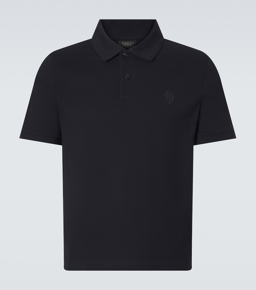 Gucci Logo cotton piqué polo shirt