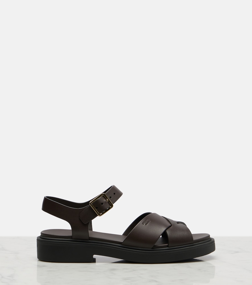  Prada Prada Leather Platform Sandals 