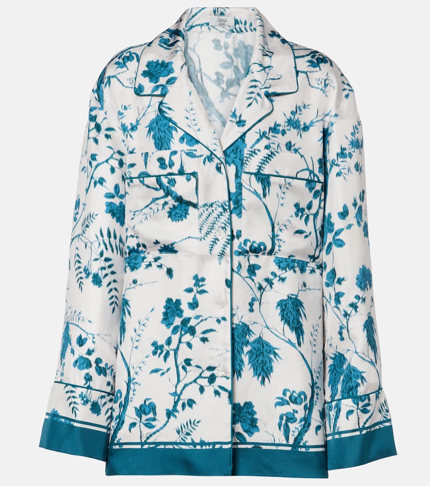 Erdem Floral silk pajama shirt | Thumbnail 7 Erdem Floral silk pajama shirt | Thumbnail 7