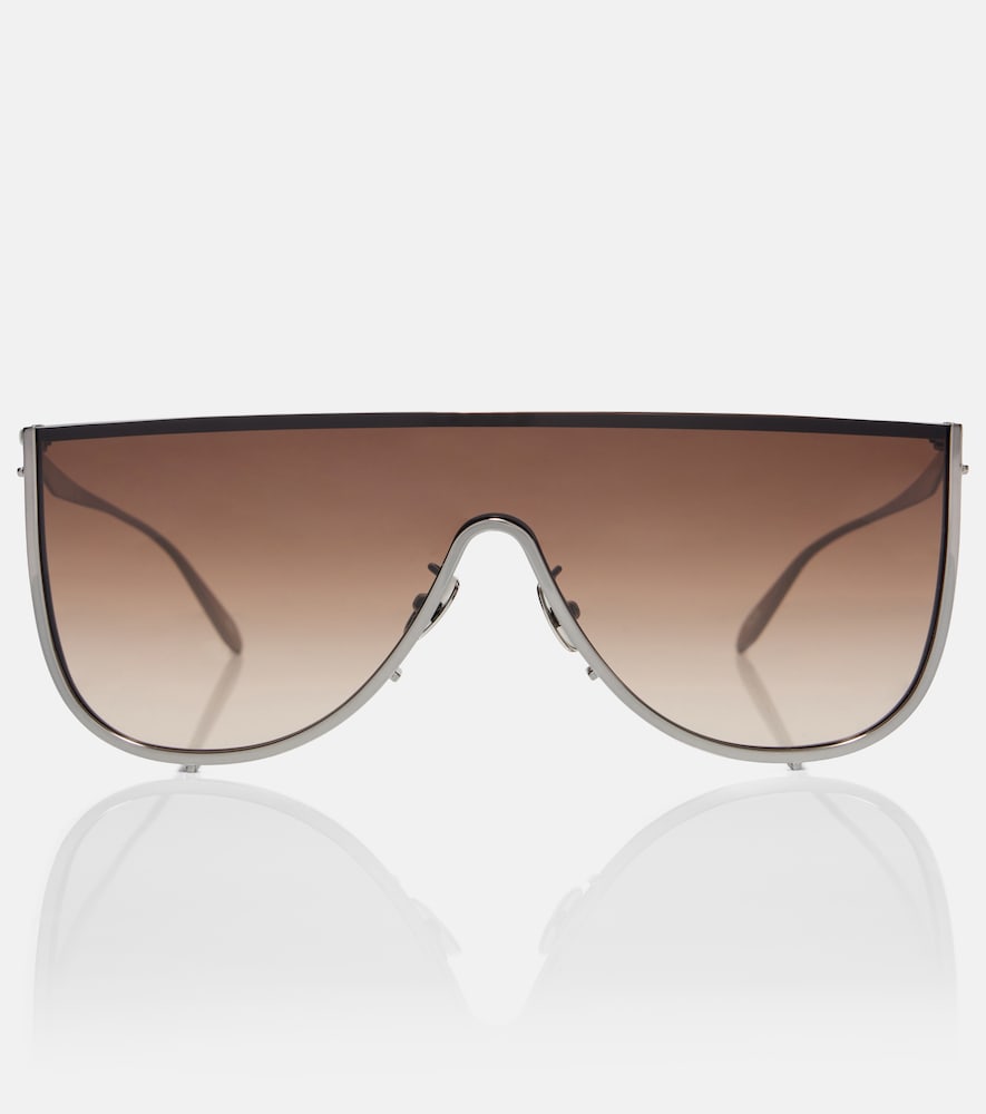 Alaia Alaïa Lettering Logo flat-top sunglasses