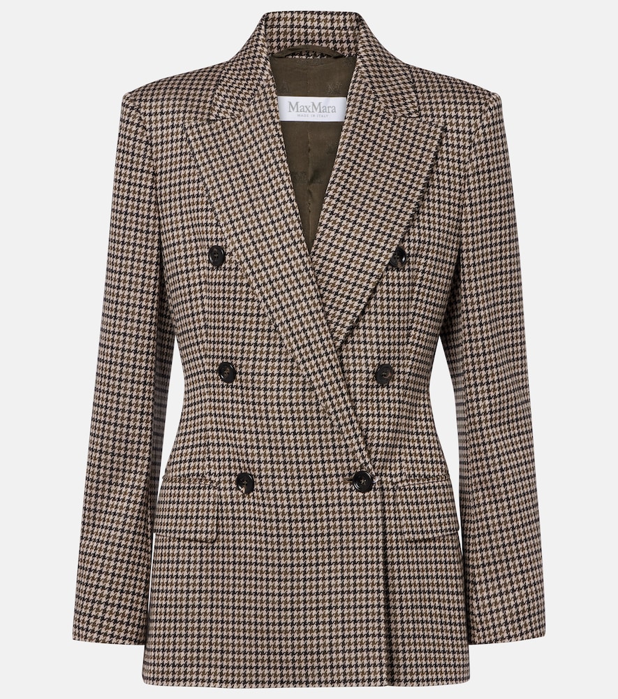 Max Mara Houndstooth double-breasted blazer | Thumbnail 8 Max Mara Houndstooth double-breasted blazer | Thumbnail 8