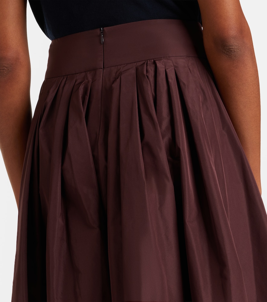  's Max Mara 's Max Mara Pleated Taffeta Midi Skirt 