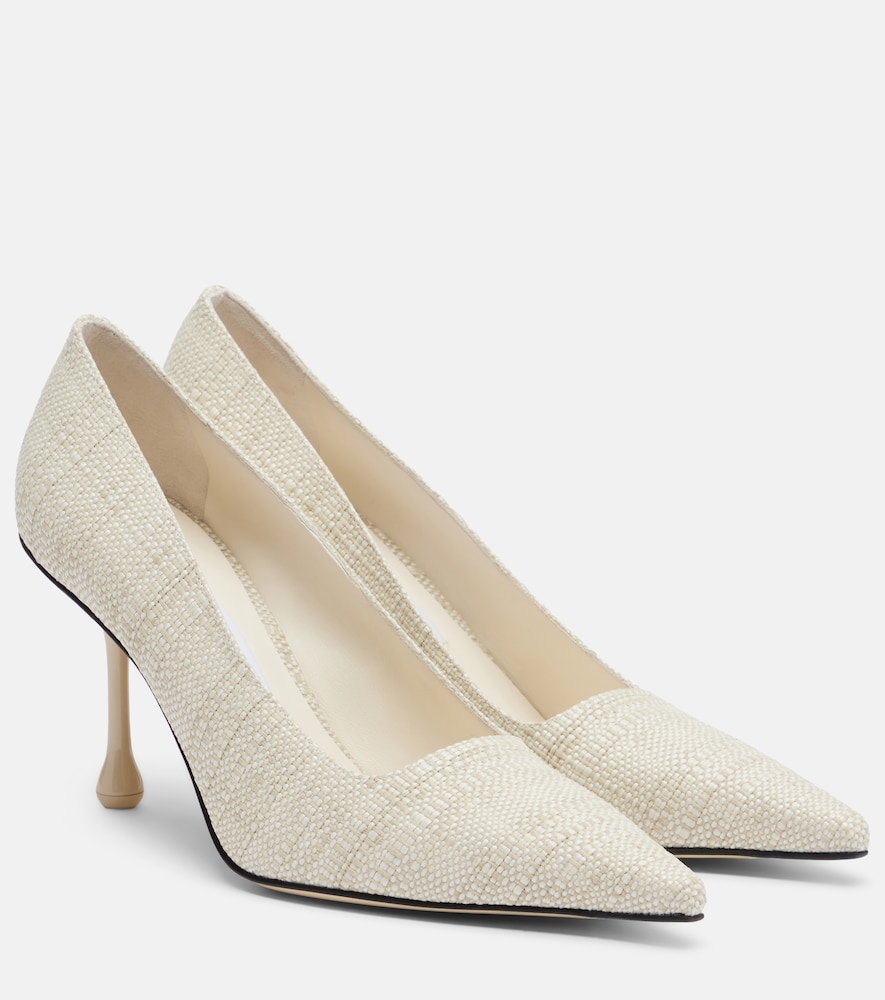 Jimmy Choo Women's White Ixia Woven Pumps UK Size 9 - Mytheresa