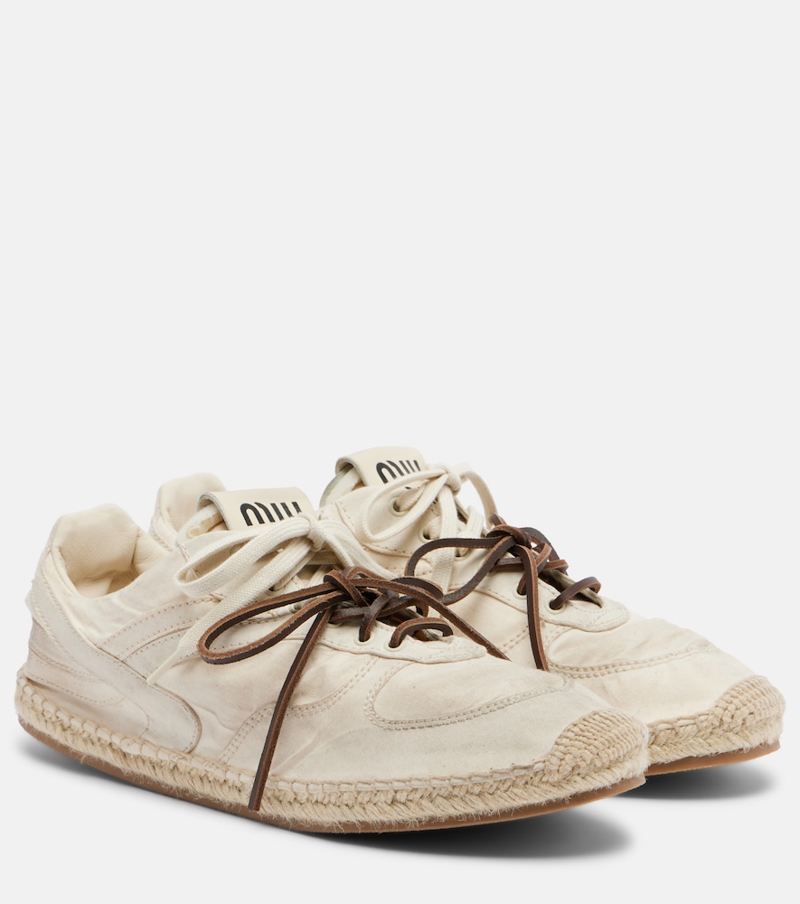 Miu Miu Gymnasium canvas sneakers