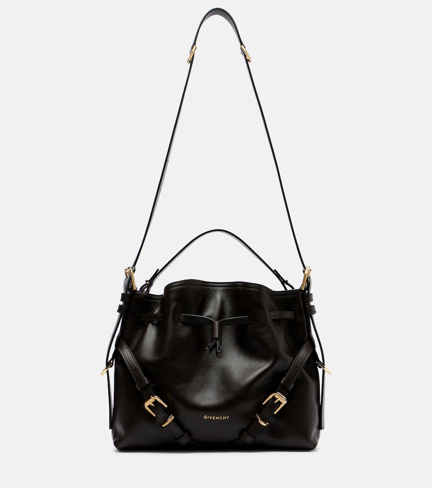 Schultertasche Voyou Bucket Small aus Leder