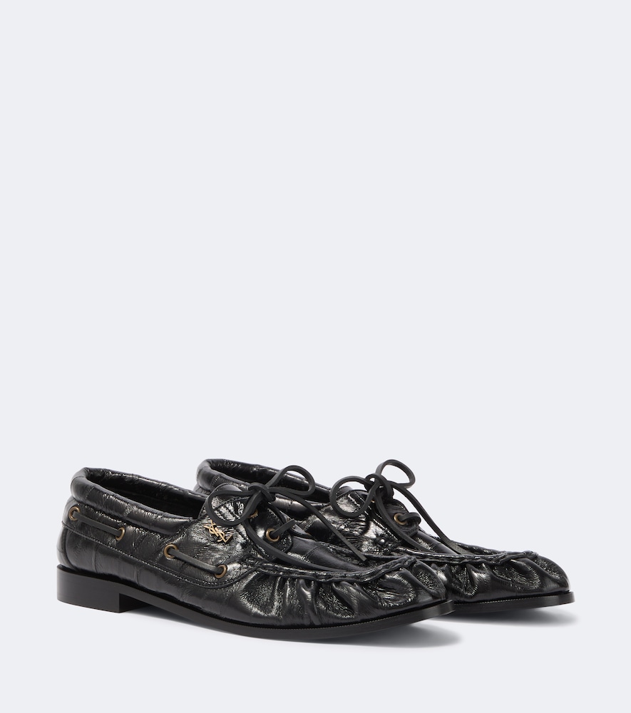 Saint Laurent Chaussures bateau Le Loafer en cuir