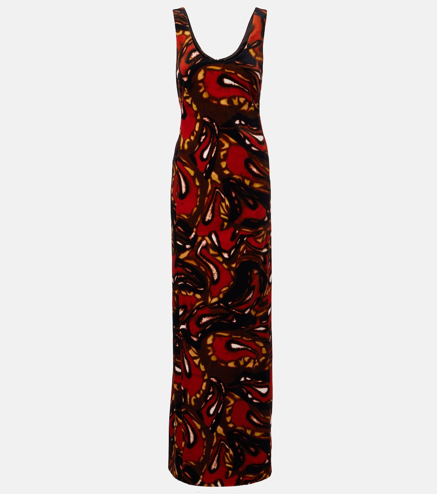 Dries Van Noten Debant printed cotton-blend maxi dress