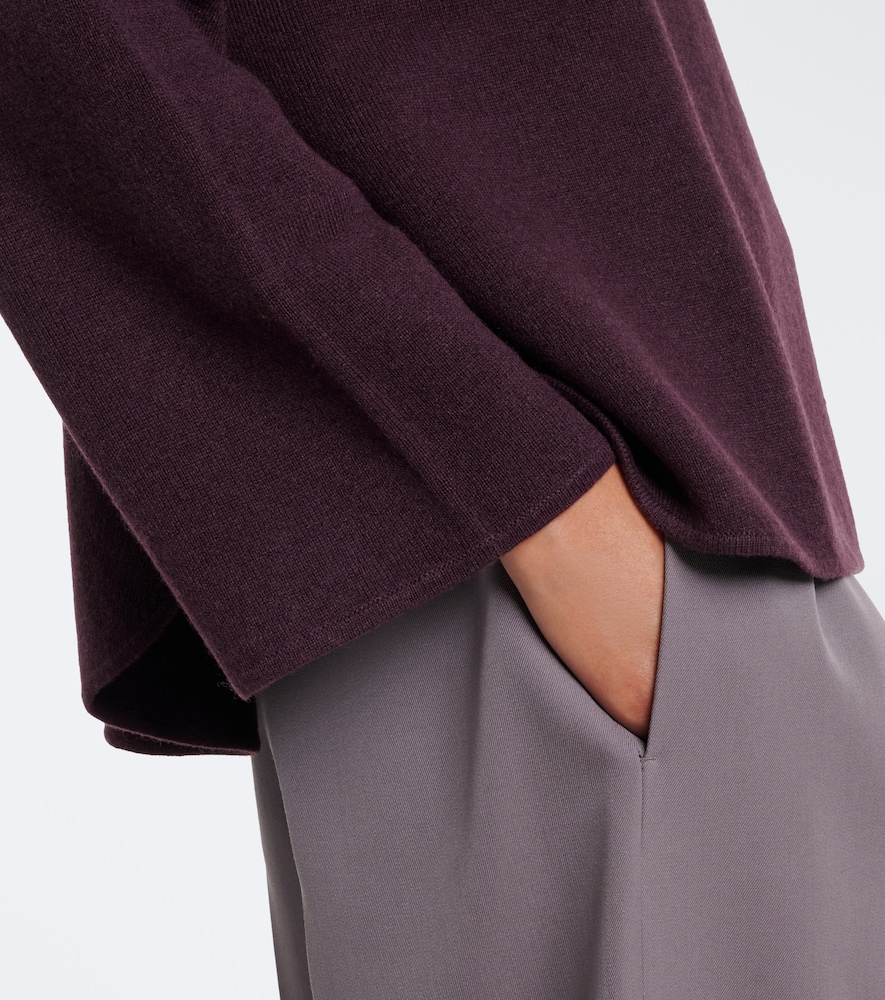 Virgin Wool And Cashmere High Neck Sweater