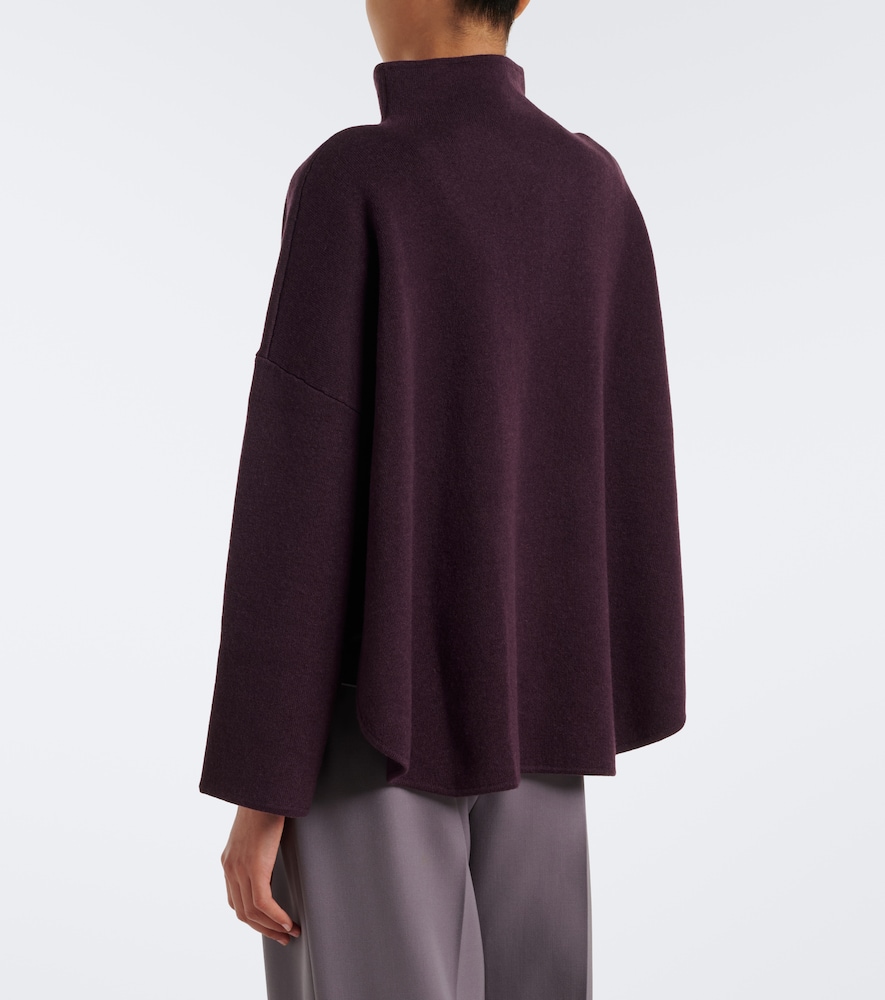Virgin Wool And Cashmere High Neck Sweater