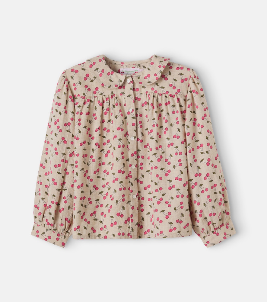 Blusa Josseline in cotone a spina di pesce