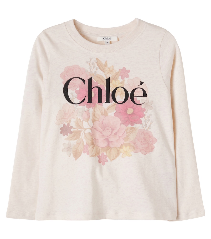 Chloé Kids T-Shirt aus Baumwoll-Jersey