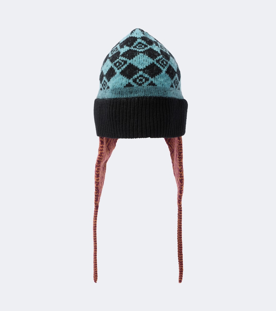 Dries Van Noten Bonnet en laine jacquard 225 €