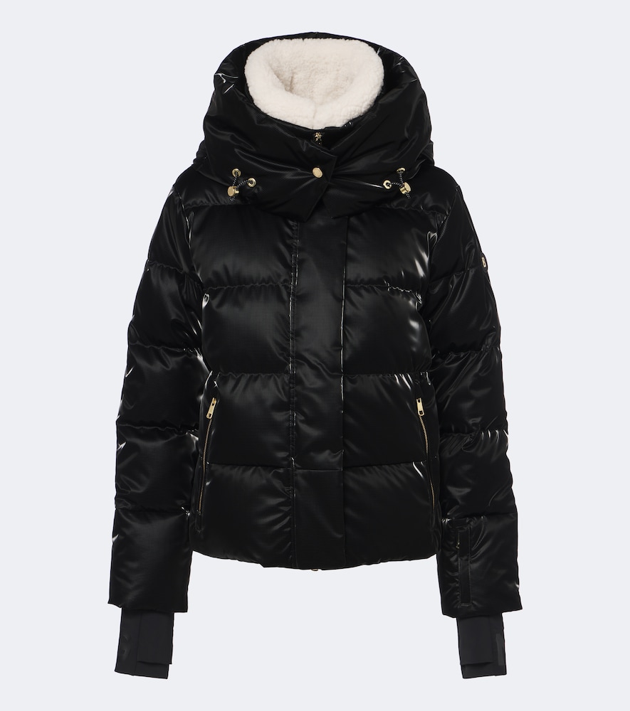 Bogner Naia Hooded Down Ski Jacket In Black