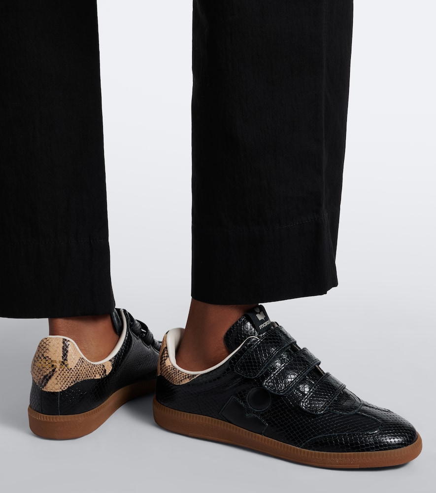 Beth Snake-Effect Sneakers