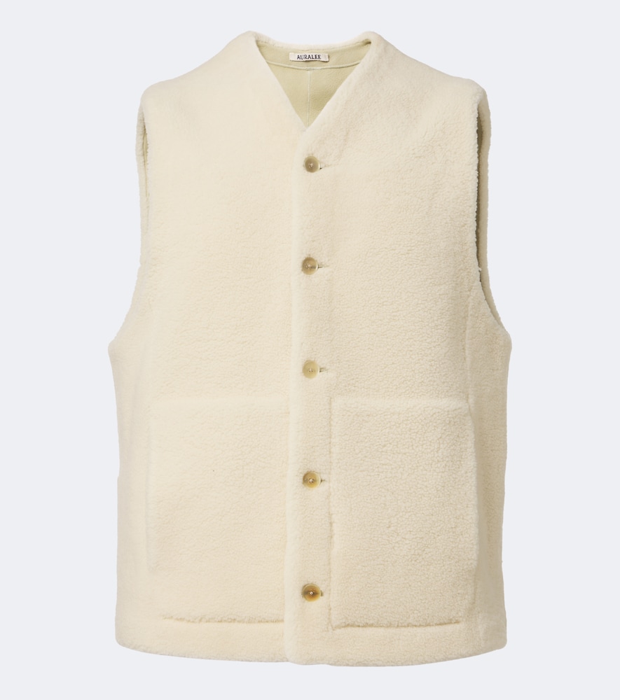 Auralee Gilet reversibile in shearling