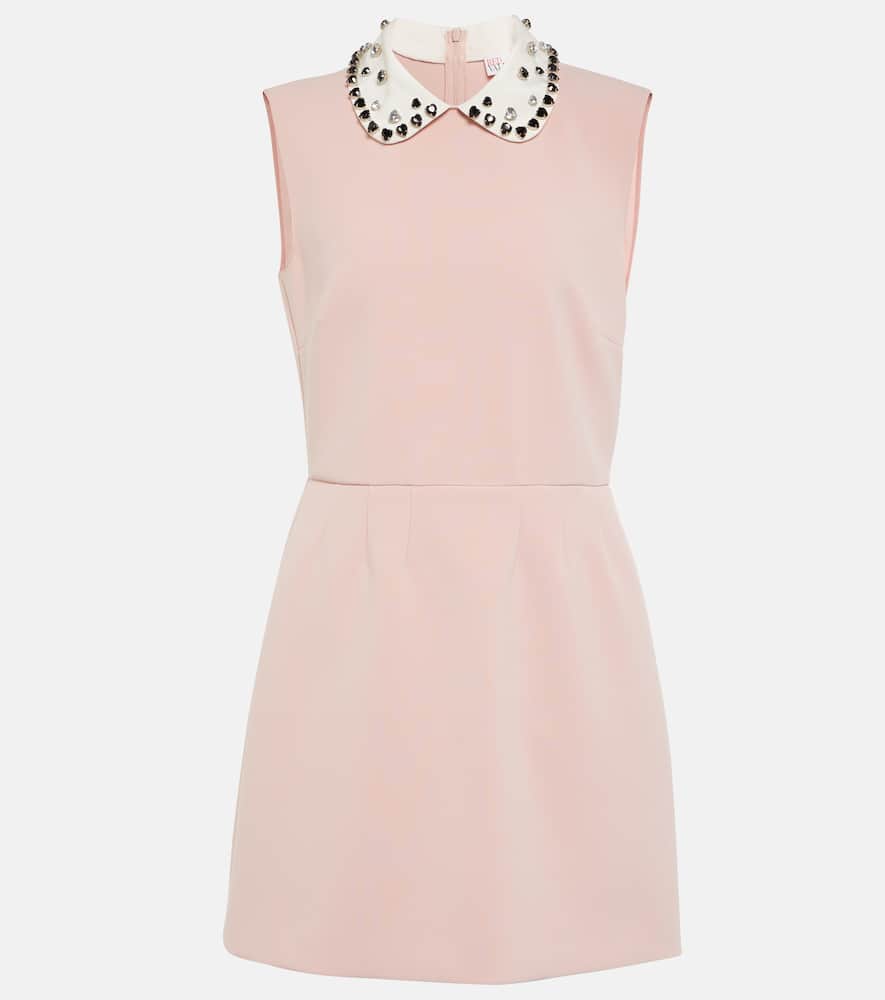 Embellished cady minidress