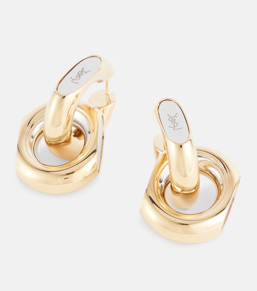  Saint Laurent Saint Laurent Pendientes De Aro Cassandre 