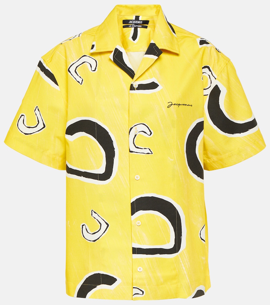 JACQUEMUS Jacquemus La Chemise Jean printed cotton bowling shirt　Jacquemus La Chemise Jean プリント コットン ボーリング シャツ