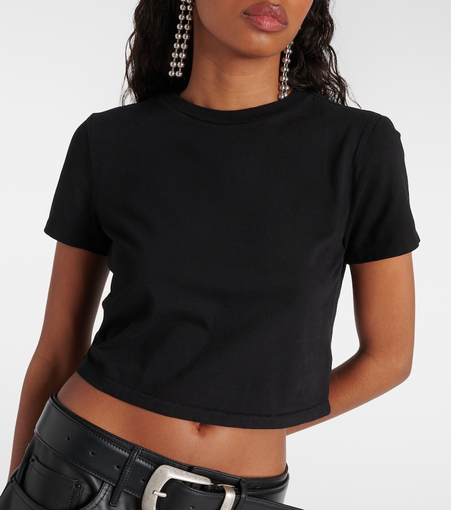  Re/done Re/done Cotton Jersey Crop Top 
