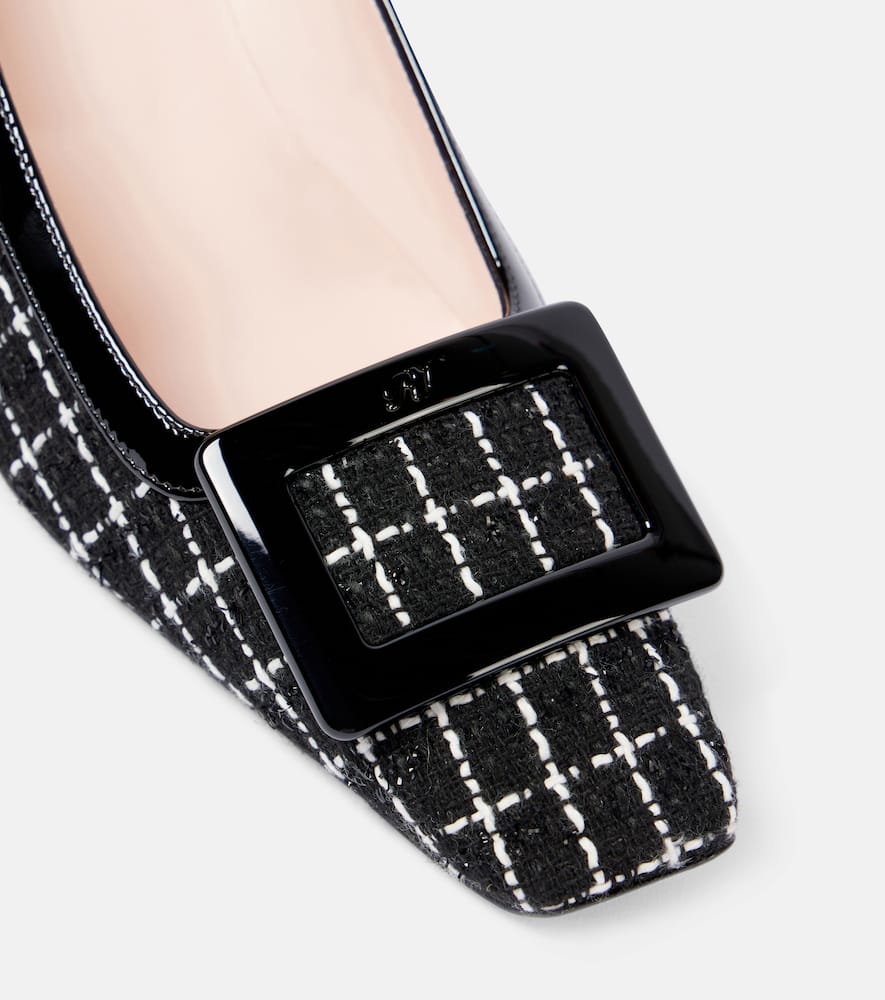 Roger Vivier Belle Vivier 45 Bouclé Pumps In Black