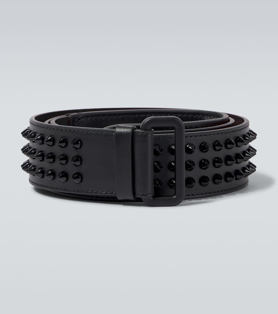 Loubi spiked leather belt