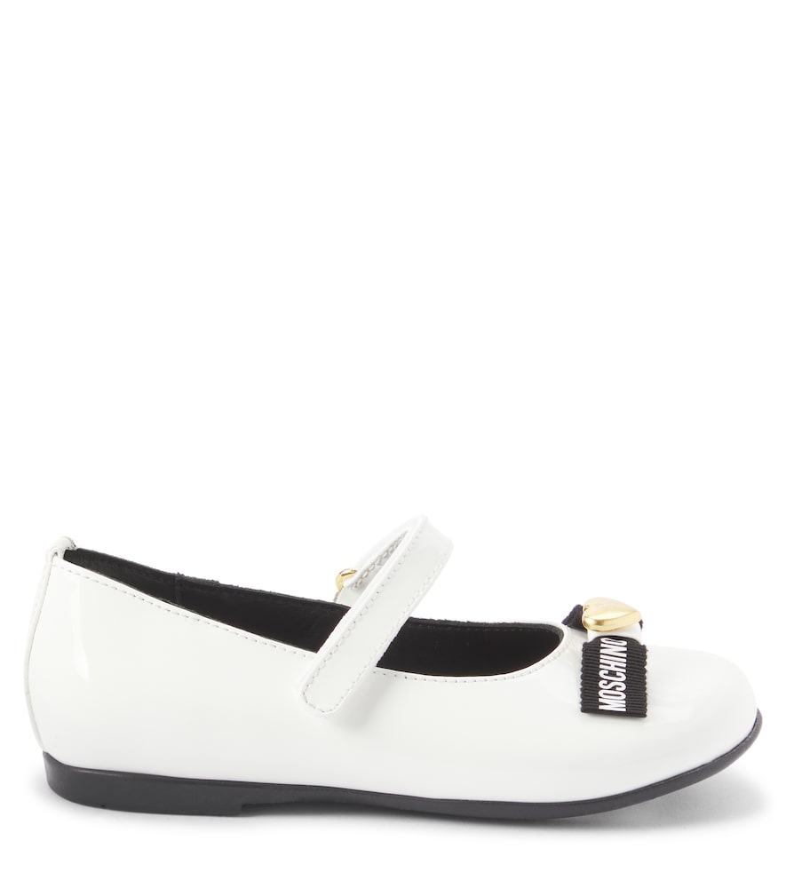  Moschino Kids Moschino Kids Mary-jane-ballerinas Aus Lackleder 