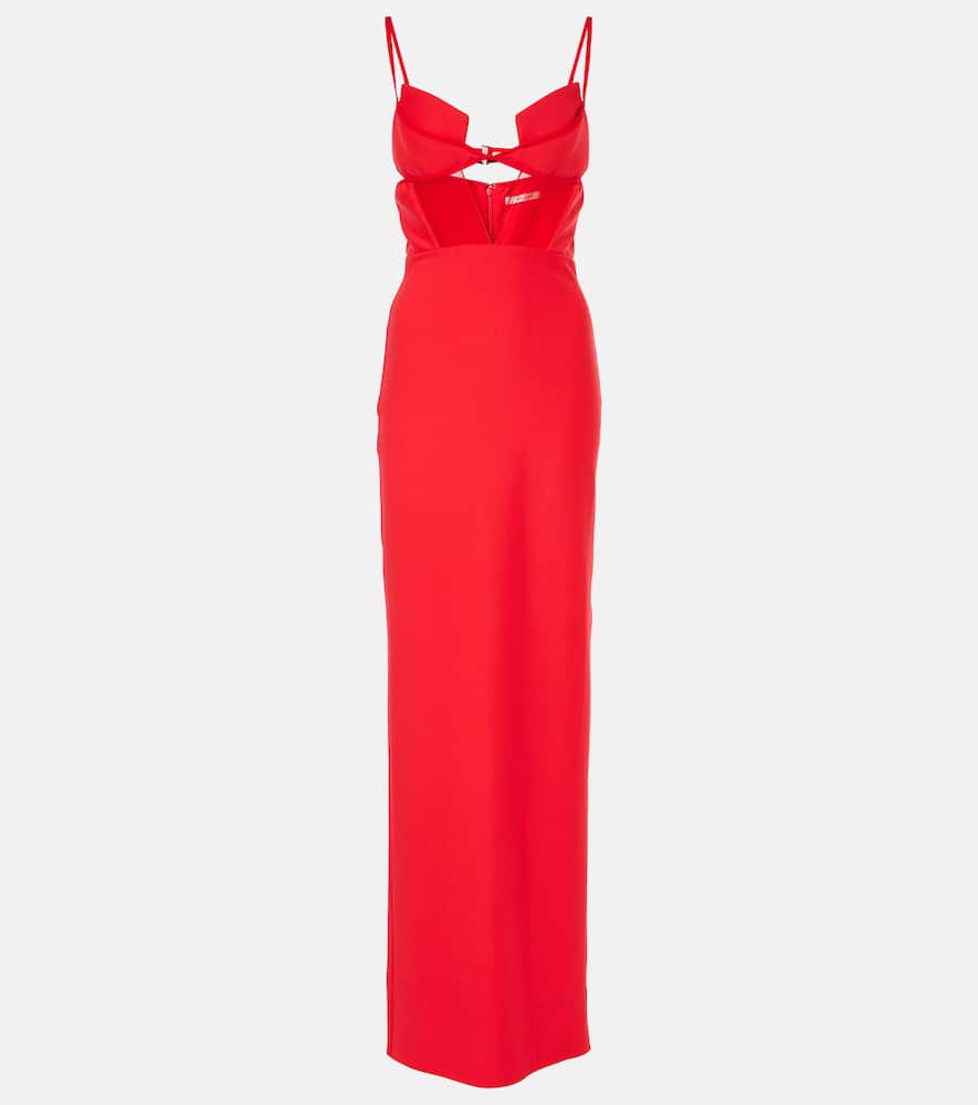 Crêpe maxi dress