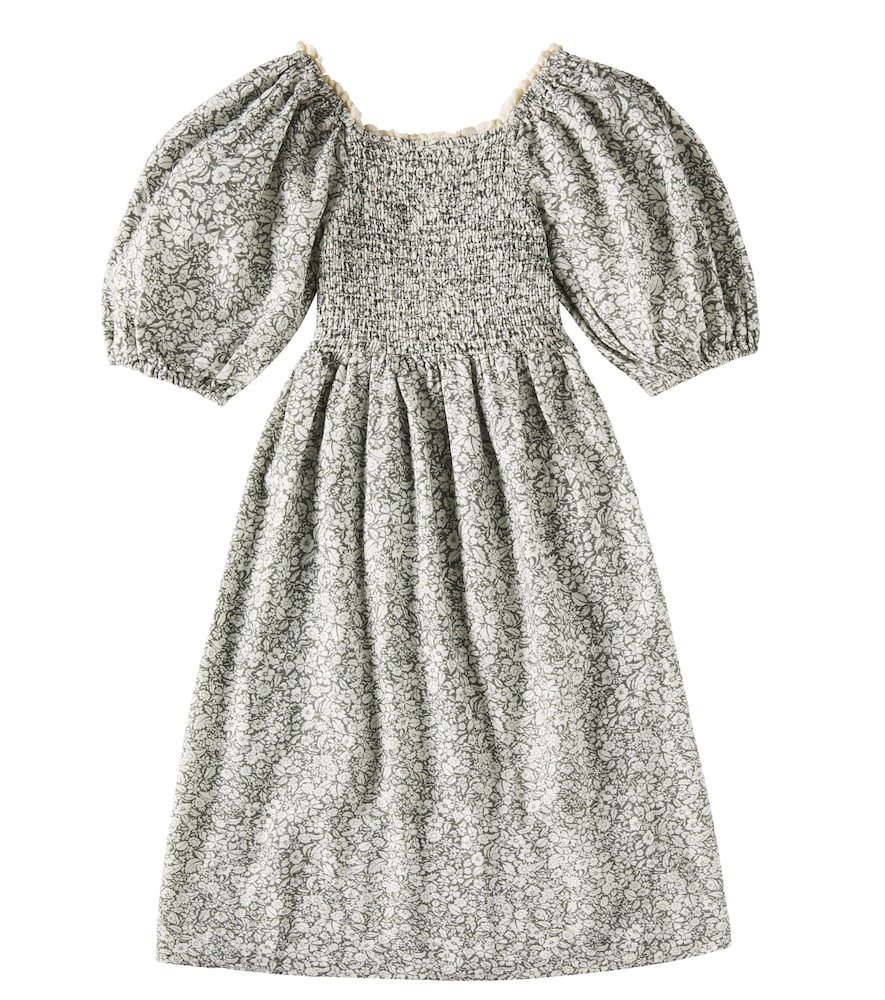  Rylee + Cru Rylee + Cru Della Balloon-sleeve Linen-blend Dress 