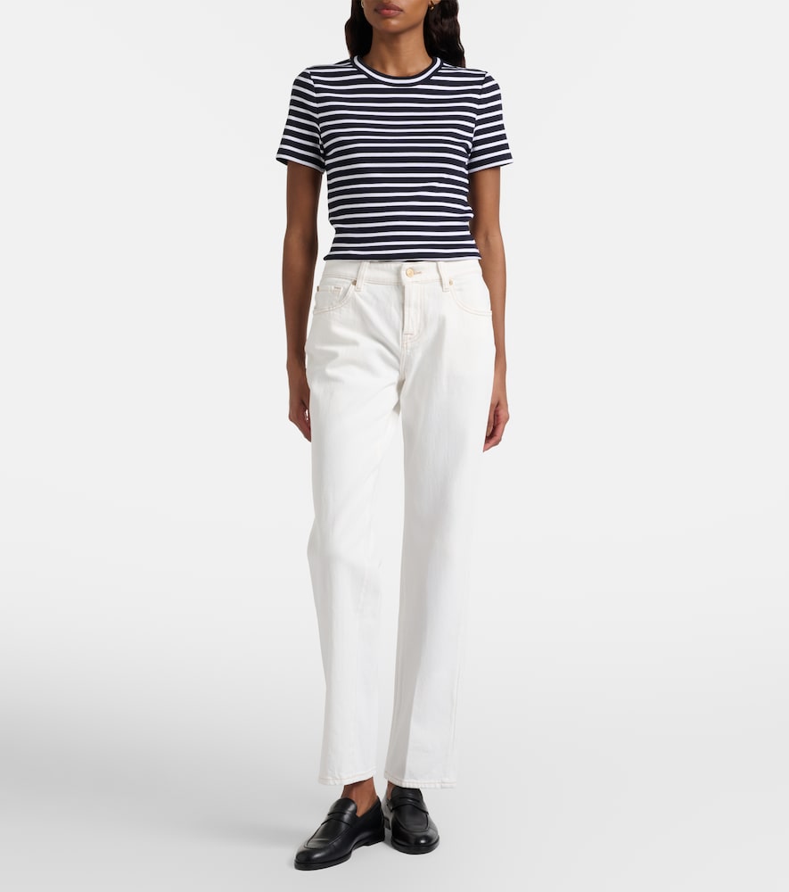 High-Rise Straight Jeans