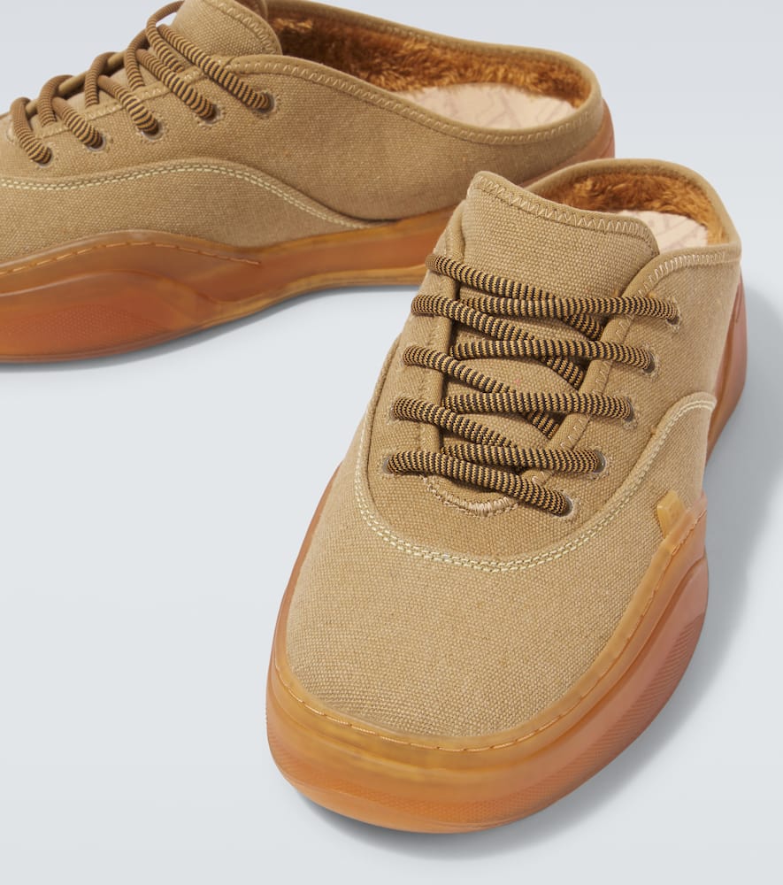 Erl Camino Low Skate Mule Sneakers In Neutral