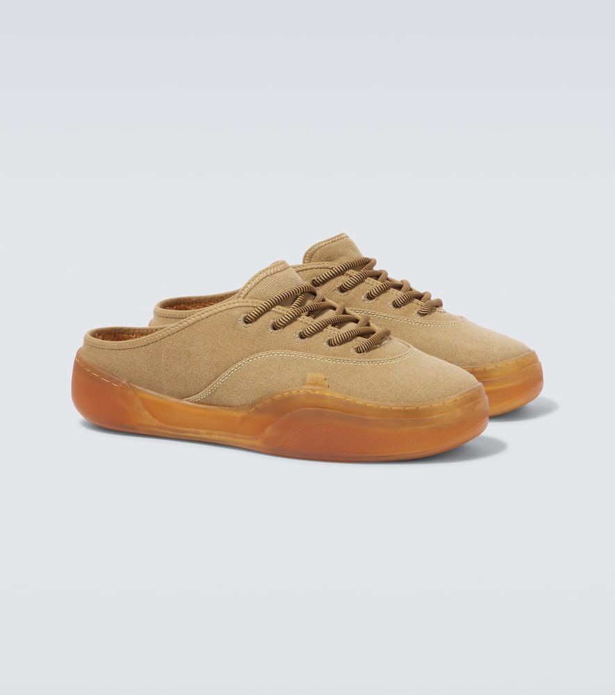 Erl Camino Low Skate Mule Sneakers In Neutral