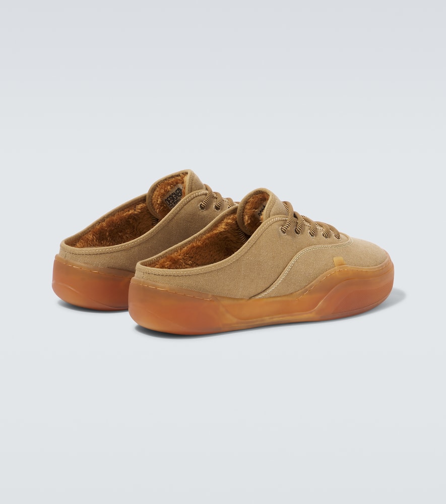 Erl Camino Low Skate Mule Sneakers In Neutral