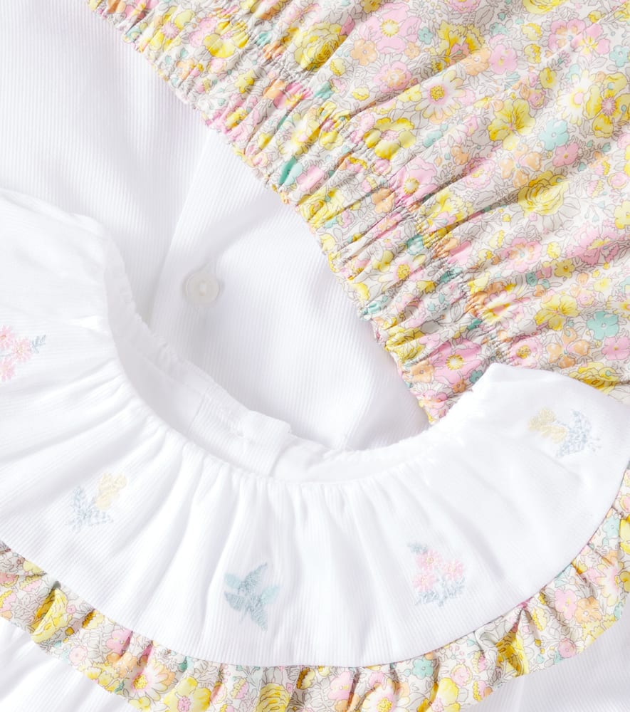 Patachou Set Aus Top Und Shorts Aus Baumwolle In Weiss