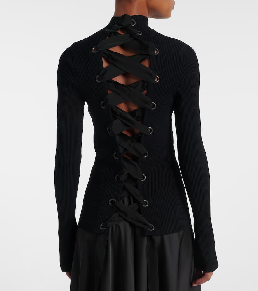 【送料&関税込】Balenciaga Black Stretch Viscose Blend Top Balenciaga Women Black Stretch Viscose Blend Top | ModeSens
