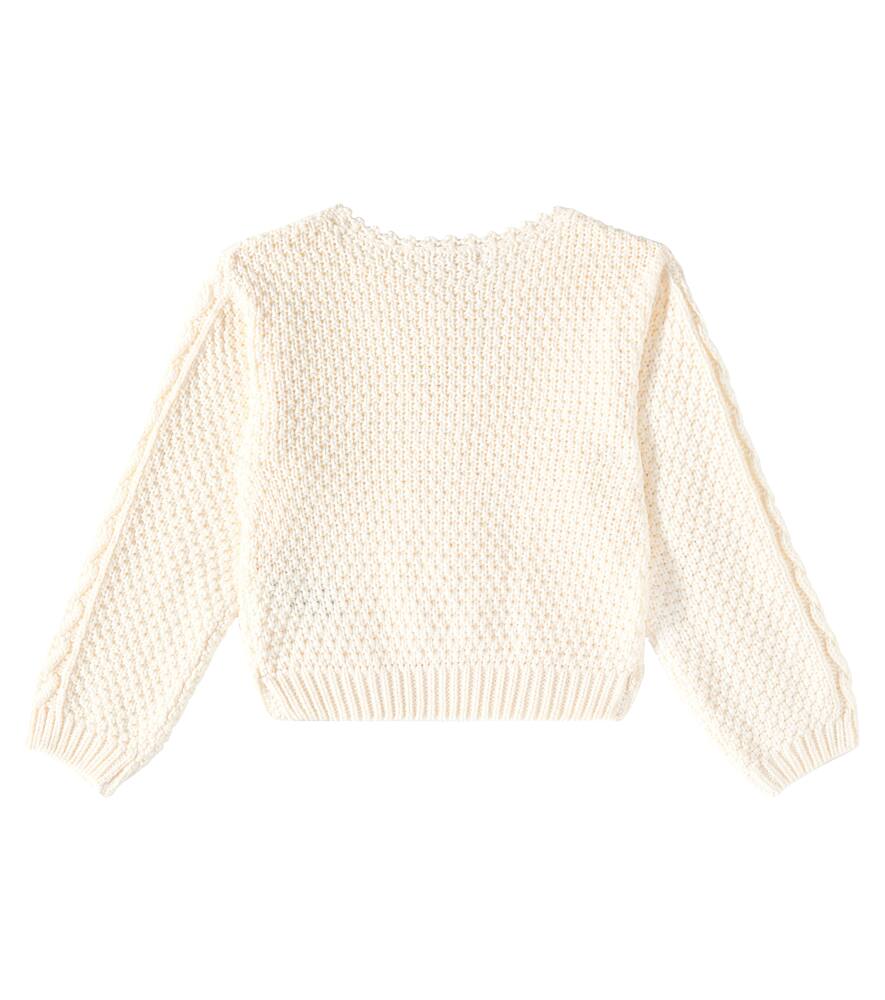 Louise Misha Baby Pullover Vinala Aus Baumwolle In Weiss