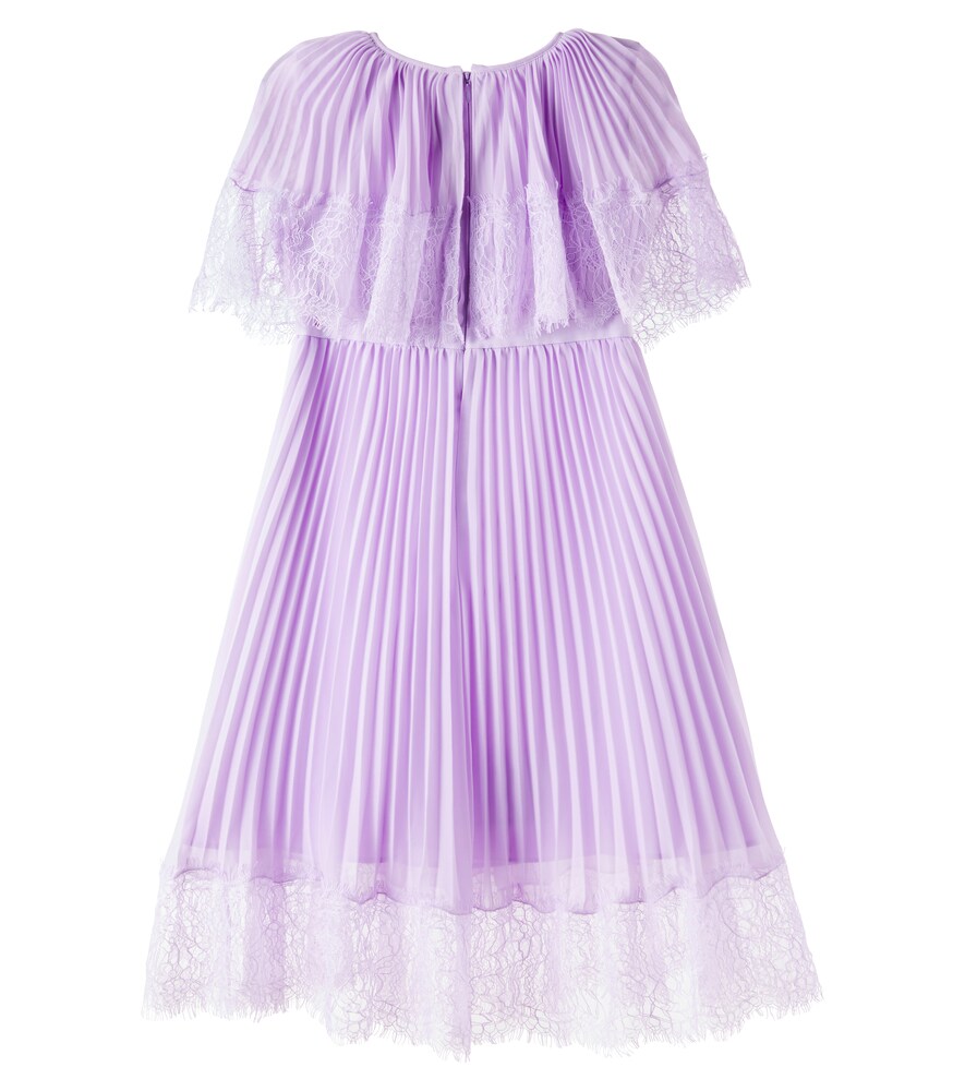  Self-portrait Kids Self-portrait Kids Kleid Aus Chiffon Mit Spitze 