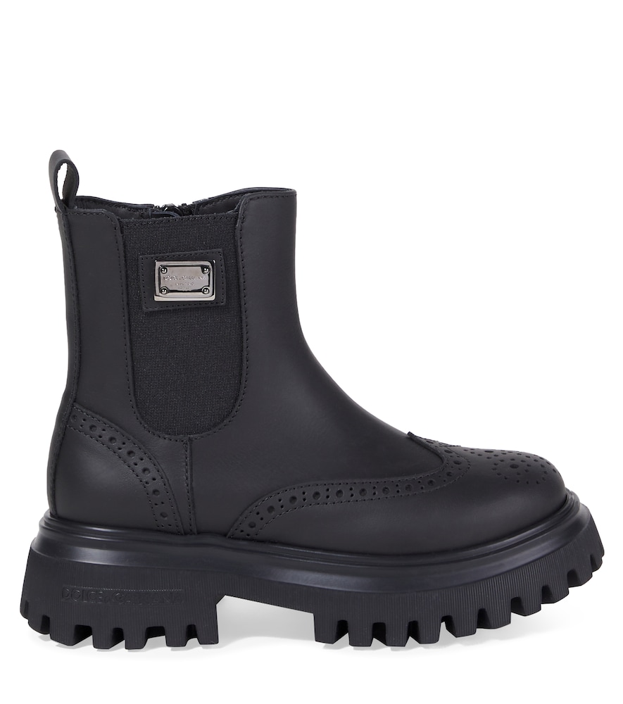  Dolce&gabbana Kids Dolce&gabbana Kids Chelsea Boots Beatles Aus Leder 