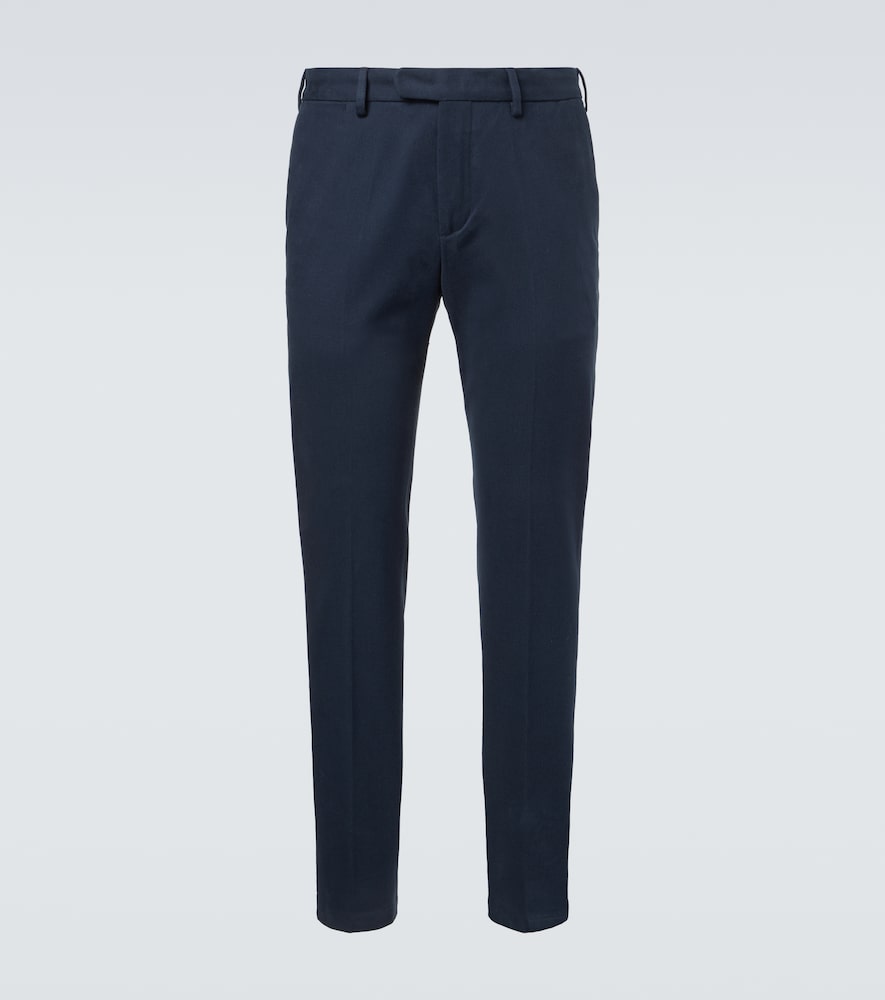 Thom Sweeney Cotton twill slim pants