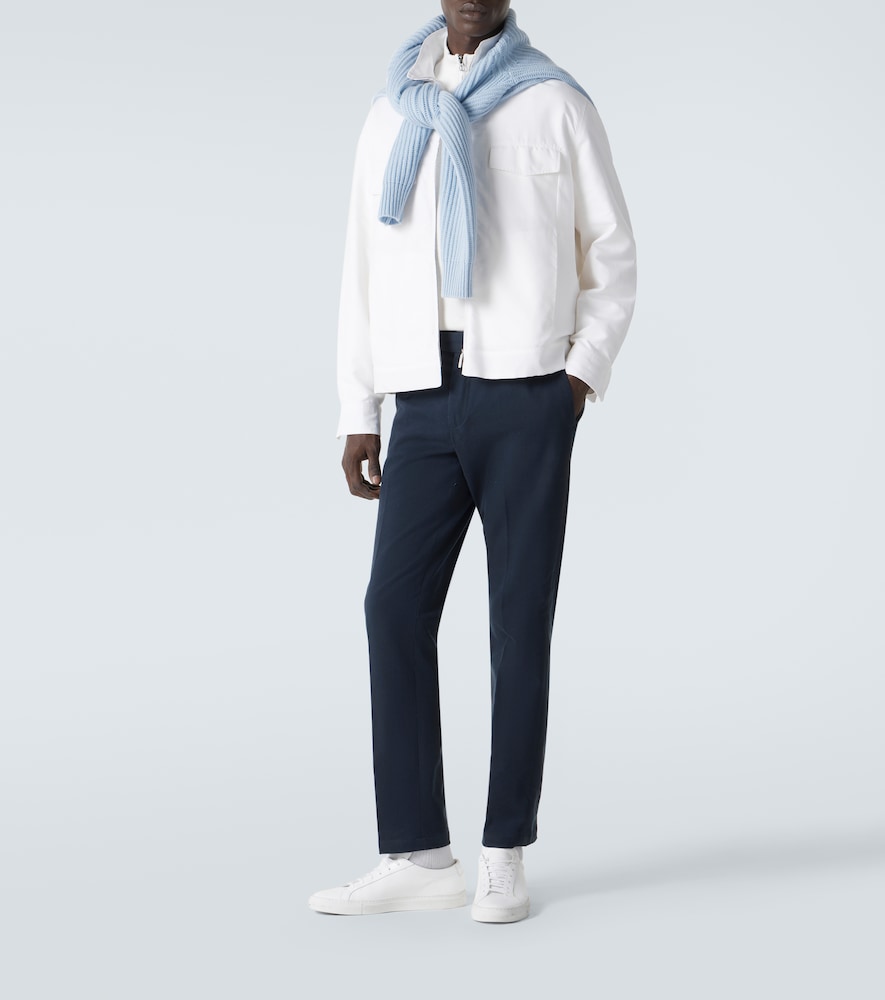  Thom Sweeney Thom Sweeney Schmale Hose Aus Baumwoll-twill 