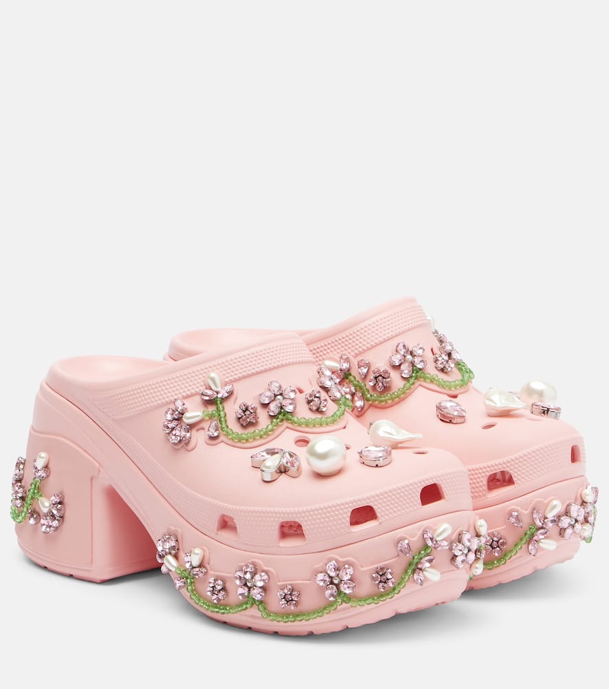 Simone Rocha X Crocs Siren Embellished Platform Clogs