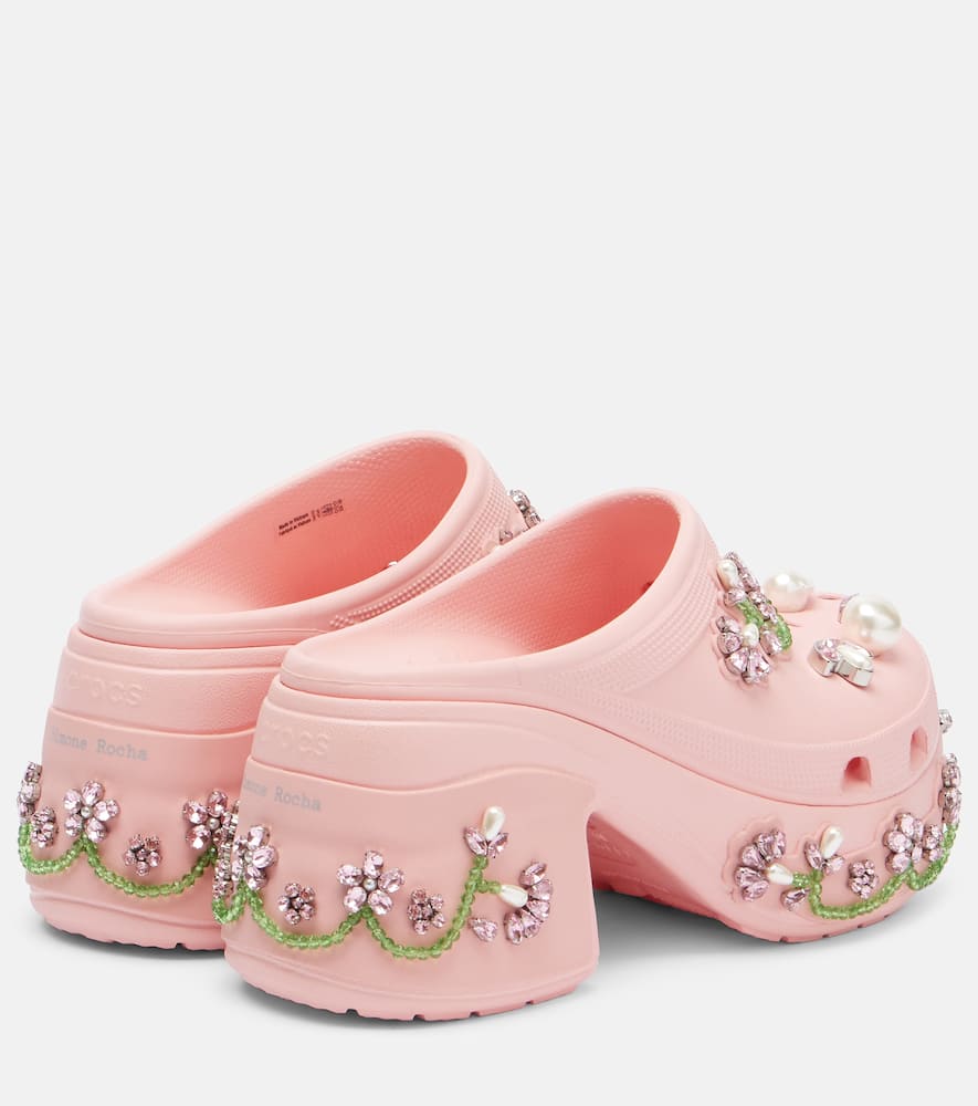 Simone Rocha X Crocs Siren Embellished Platform Clogs