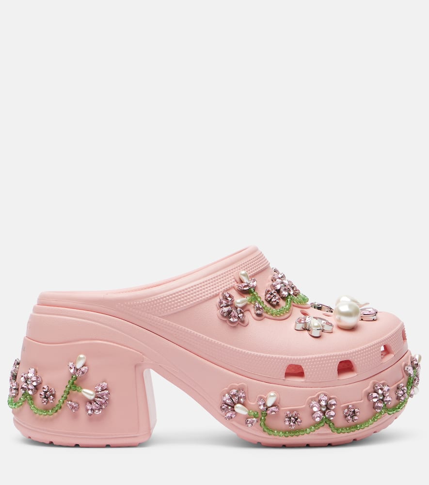 Simone Rocha X Crocs Siren Embellished Platform Clogs