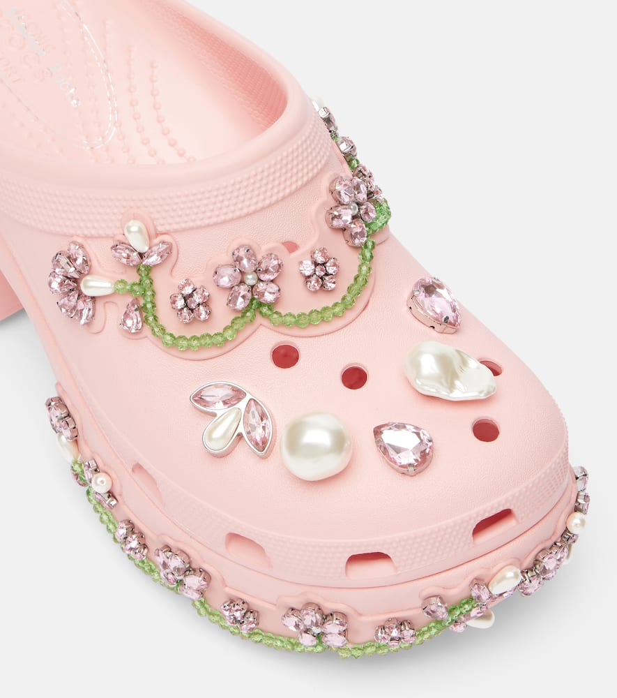 Simone Rocha X Crocs Siren Embellished Platform Clogs