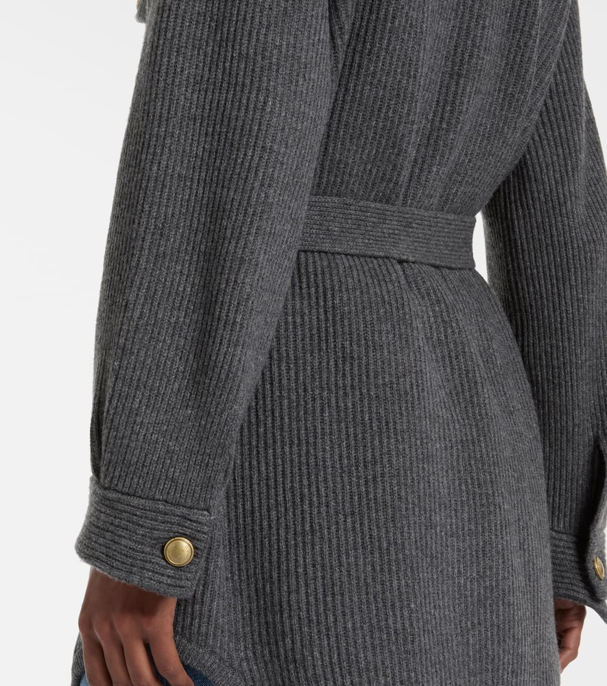 Brunello Cucinelli Wool, Cashmere, And Silk Cardigan In Gray