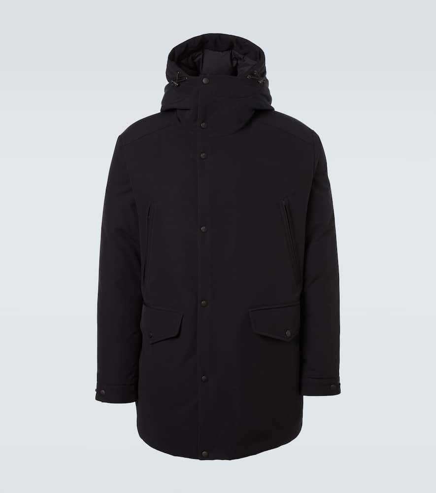 Moncler Livradois Hooded Parka In Black