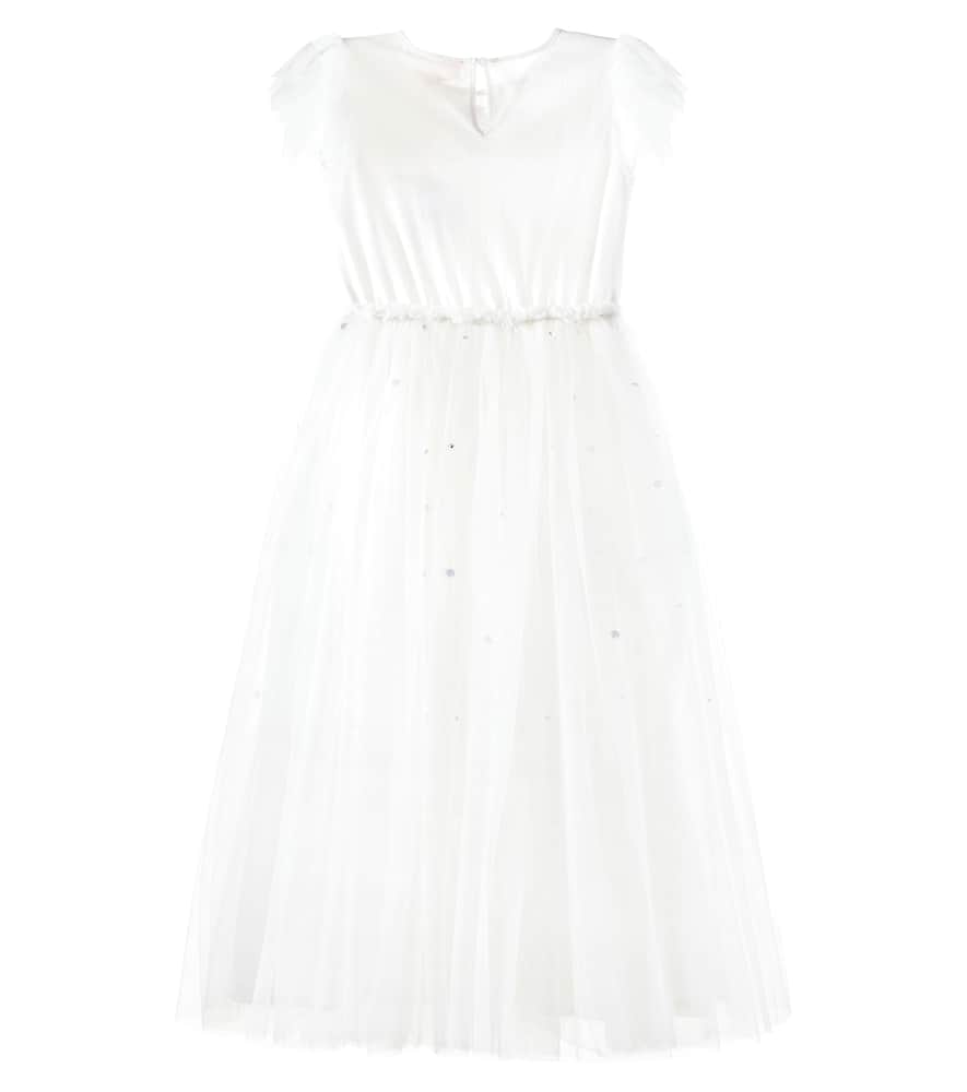 Tutu Du Monde Garden Soirée Embellished Tulle Dress In White