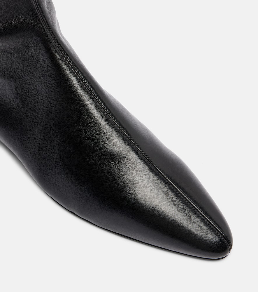 Herbert Levine All In All 30 Leather Ankle Boots In Black