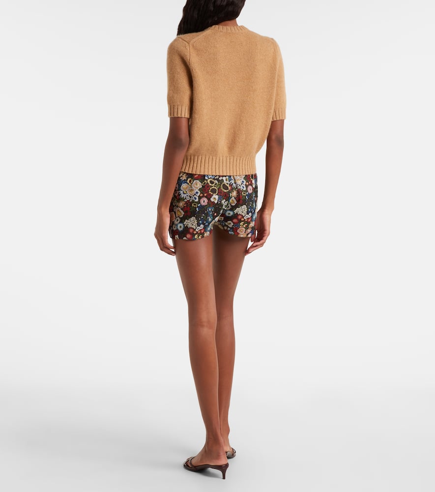 Khaite Nora Cashmere Cardigan In Brown